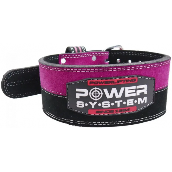 Пояс для важкої атлетики, Power System, PS-3850 Strong Femme - Чорний/Рожевий