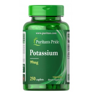 Калий Глюконат, Puritan's Pride, Puritan's Pride, Potassium 99 мг- 100 капс