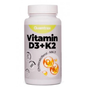 Витамин Д3 + К2, Quamtrax, Vitamin D3 + K2 - 60 гель капс