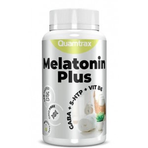 Мелатонін + 5 НТР, ГАМК, Вітамін В6, Quamtrax, Quamtrax, Melatonin Plus - 90 капс