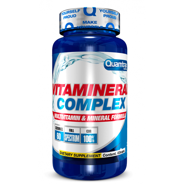 Універсальний комплекс вітамінів і мінералів, Quamtrax, Vitamineral Complex - 60 капс