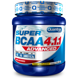 Амінокислоти ВСАА 4:1:1 в таблетках, Quamtrax, Super BCAA 4:1:1 - 400 таб