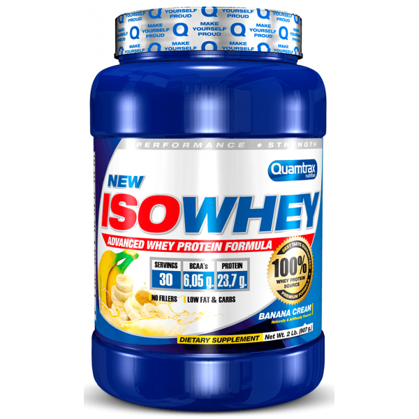 Сывороточный изолят, Quamtrax, Iso Whey - 908 г