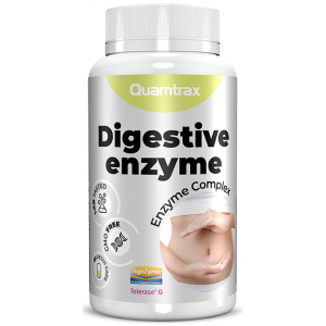 Комплекс энзимов для улучшения пищеварения, Quamtrax, Digestive Enzime - 60 капс