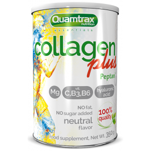 Коллаген с Гиалуроновой кислотой, Quamtrax, Collagen Plus with Peptan - 350 г