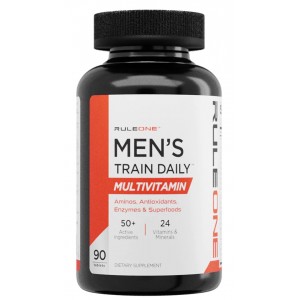 Чоловічі спортивні вітаміни,  RULE 1, Men's Train Daily Sports Multi-Vitamin - 90 таб