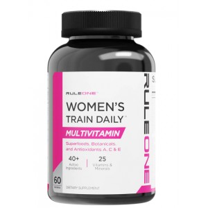 Спортивні вітаміни для жінок, RULE 1, Women's Train Daily Sports Multi-Vitamin - 60 таб