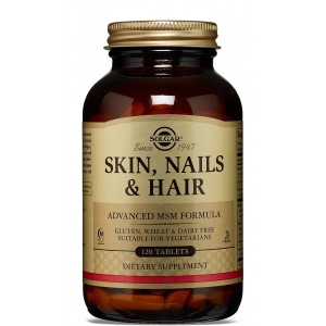 Кожа, волосы, ногти комплексные витамины, Solgar, Skin,nails,hair - 120 таб