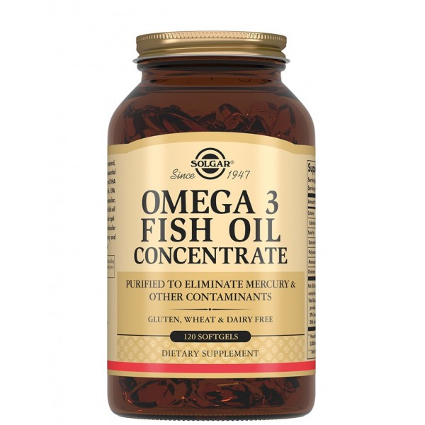 Омега 3 незаменимые жиры, Solgar, Omega-3 - 120 гель капс