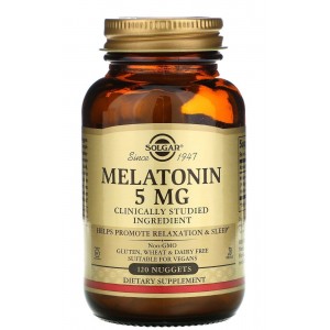 Мелатонін 5 мг, Solgar, Melatonin 5 мг 