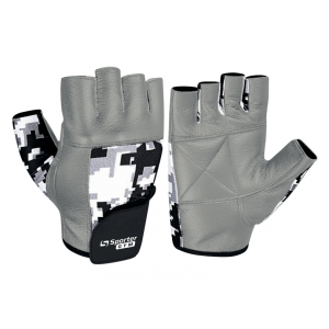 Перчатки Men (MFG-227.7 B), SporterGYM - Серый/ Камуфляж 