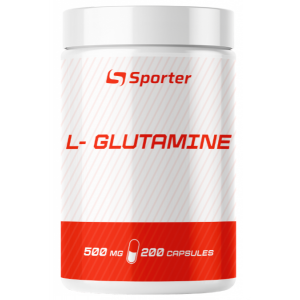 Глютамін 500 мг, Sporter, L - glutamine - 200 капсул