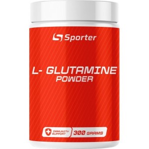 Чистий 100% Л-Глютамін, Sporter, L - Glutamine - 300 г