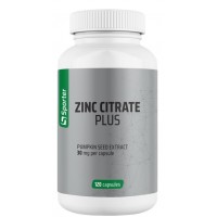 Цинк цитрат, Sporter, Zinc 30 мг citrate plus - 120 капс