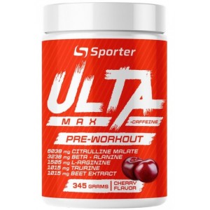 Передтренувальний комплекс з кофеїном, Sporter, Ulta Max Pre-Workout + сaffeine - 350 г 