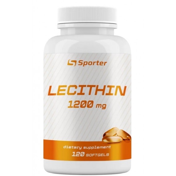 Лейцитин + Витамин Е, Sporter, Lecithin - 120 гель капс