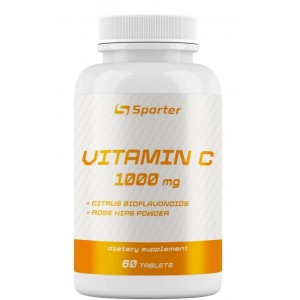 Вітамін С 1000 мг с біофлавоноїдами, Sporter, Vitamin C 1000 мг - 60 таб