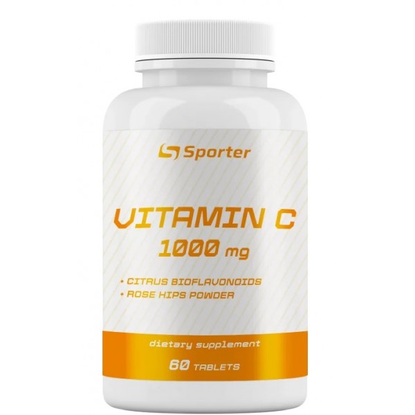 Витамин С 1000 мг с биофлавоноидами, Sporter, Vitamin C 1000 мг - 60 таб