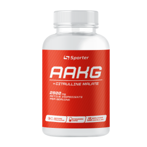 Аргінін альфа-кетоглутарат с цитруліном, Sporter, AAKG + Citrulline Malate - 120 капс