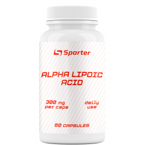 Альфа-ліпоєва кислота (антиоксидант), Sporter, Alpha Lipoic Acid 300 мг - 60 капс