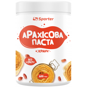 Арахісова паста Sporter - 600 г - Кранч