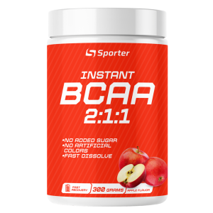 Незамінні амінокислоти ВСАА, Sporter, BCAA Instant 300 г - яблуко