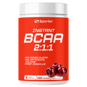 Незамінні амінокислоти ВСАА, Sporter, BCAA Instant 300 г - вишня