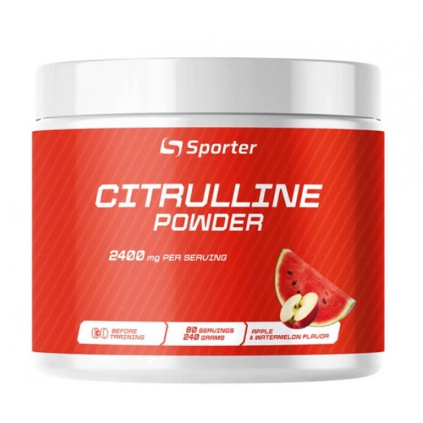 Цитрулін малат, цитрулин, Sporter, Citrulline Powder - 240 г