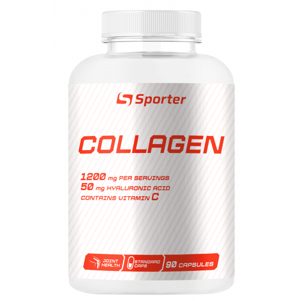Колаген + Гіалурована кислота, Sporter, Collagen - 90 капс