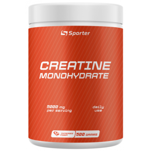 Креатин моногидрат, Sporter, Creatine monohydrate - 500 г