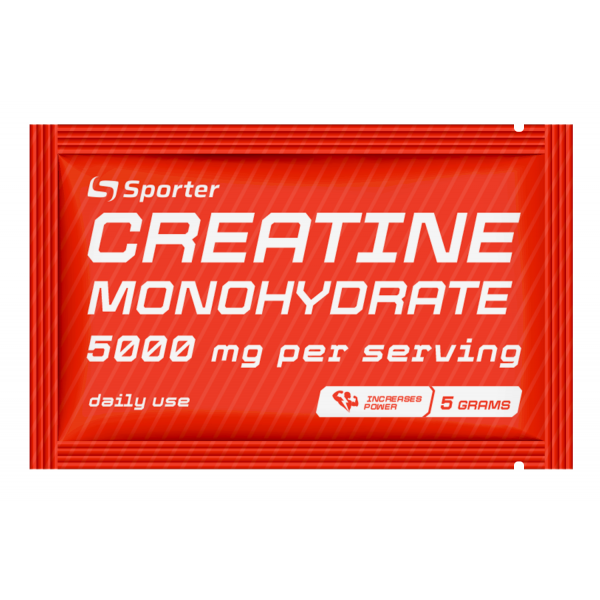 Креатин моногідрат в саше, Sporter, Creatine monohydrate - 5 г