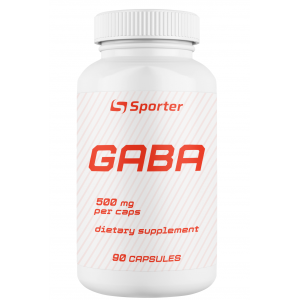 ГАМК 500 мг (Гамма-аміномасляна кислота), Sporter, GABA - 90 капс