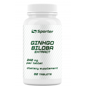 Гинко Билоба (экстракт, 240 мг), Sporter, Ginkgo Biloba - 60 таб