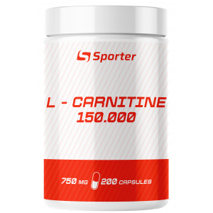 Л-карнітин 750 мг, Sporter, L-carnitine 150.000 - 200 капс