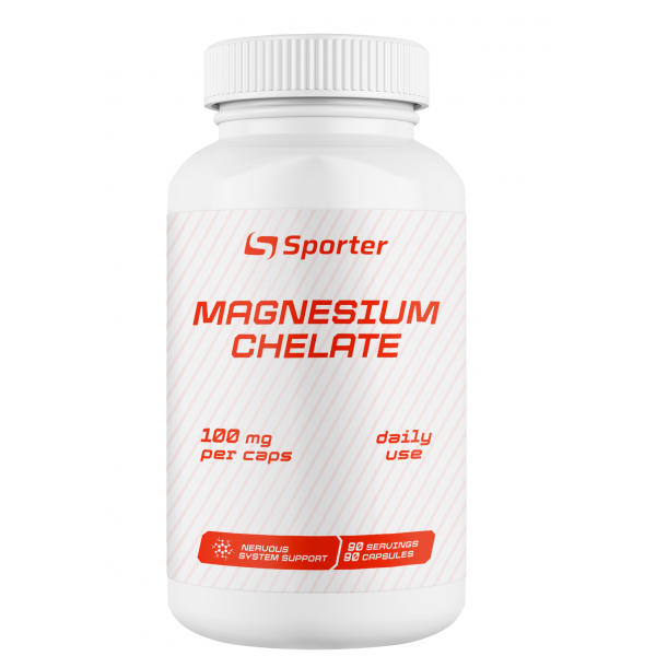 Магній хелат, Sporter, Magnesium Chelate - 90 капс