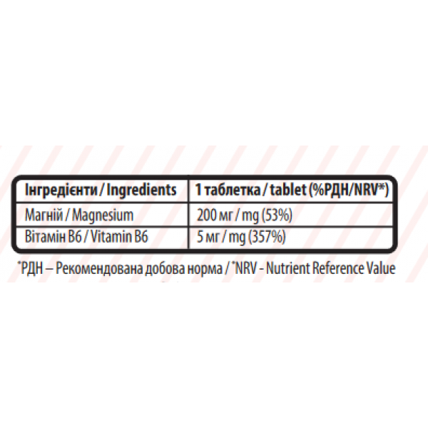 Магній + В6, Sporter, Magnesium + B6 - 90 таб