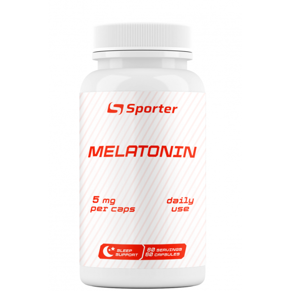Мелатонін, Sporter, Melatonin 5 мг - 60 капс
