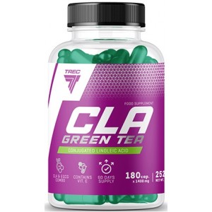 Кон'югована лінолева кислота + Екстракт зеленого чаю, Trec Nutrition, CLA + Green Tea - 90 капс