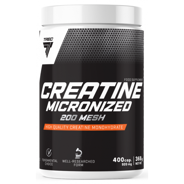 Креатин моногидрат в капсулах, Trec Nutrition, Creatine Micronized - 400 капс