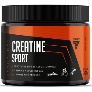 Креатин моногідрат з вуглеводами + Таурін, Trec Nutrition, Creatine Sport - 300 г