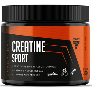 Креатин моногидрат с углеводами + Таурин, Trec Nutrition, Creatine Sport - 300 г