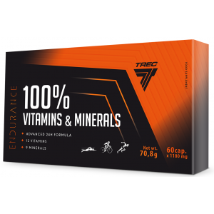 Вітамінно-мінеральний комплекс, Trec Nutrition, 100% Vitamins & Minerals - 60 капс
