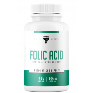 Фолиевая кислота (Витамин В9), Trec Nutrition, Folic Acid - 90 капс 