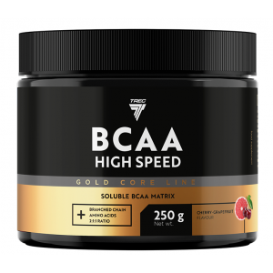  ВСАА амінокислоти, Trec Nutrition, Gold Core Line BCAA High Speed - 250 г 