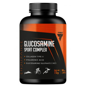 Глюкозамин, Коллаген + Гиалуроновая кислота, Trec Nutrition, Glucosamine Sport - 90 капc