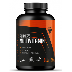 Комплексные витамины с аминокислотами для активных людей, Trec Nutrition, Runner's Multivitamin - 90 капс