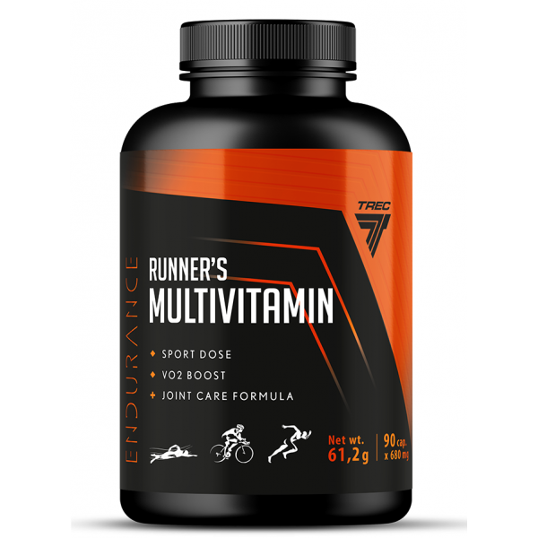 Комплексные витамины с аминокислотами для активных людей, Trec Nutrition, Runner's Multivitamin - 90 капс