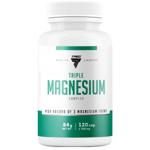 Магній, Trec Nutrition, Triple Magnesium Complex - 120 капс