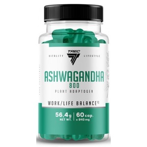 Ашвагандха,  Trec Nutrition, Ashwagandha 800 - 60 капс
