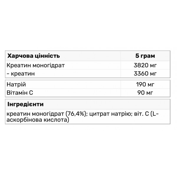 Креатин моногидрат, Trec Nutrition, 100% Creatine - 600 г